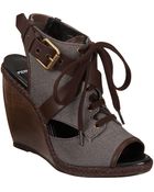 Pierre Hardy Buckle Espadrille Wedge - Lyst