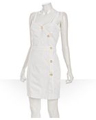 See By Chloé White Stretch Cotton Twill Wrap Dress - Lyst