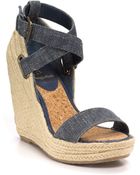 Enzo Angiolini Romario Wedge Sandals - Lyst