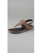 Elizabeth And James Blyss Thong Flat Sandals - Lyst