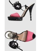 Emporio Armani Platform Sandals - Lyst