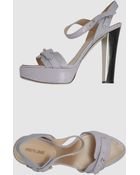 Roberto Cavalli Platform Sandals - Lyst