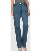 St. John Denim Pants - Lyst