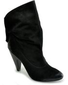 Ash Illusion - Black Suede Snap Bootie - Lyst