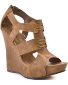 Michael Antonio Gower Wedge - Tan Pu - Lyst