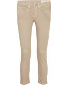 Rag & Bone Low-rise Cropped Skinny Jeans - Lyst