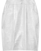 Adam Metallic Mini Skirt - Lyst