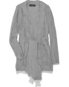 Dolce & Gabbana Mesh Overlay Woven Sweater - Lyst