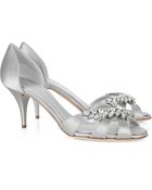 Giuseppe Zanotti Crystal-embellished Satin Sandals - Lyst