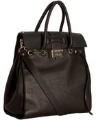 Jimmy Choo Black Calfskin Rosabel Structured Tote - Lyst