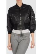 DSquared² Leather Outerwear - Lyst