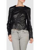 Hussein Chalayan Leather Outerwear - Lyst