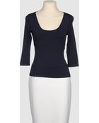 Donna Karan New York Short Sleeve T-shirt - Lyst