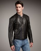 Maison Martin Margiela Leather Motorcycle Jacket - Lyst