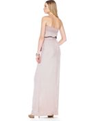Michael Kors Michael Strapless Maxi Dress - Lyst