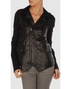 American Retro Leather Outerwear - Lyst