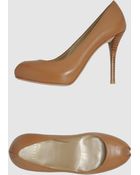 Stuart Weitzman Pumps with Open Toe - Lyst