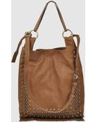 Via Repubblica Large Leather Bag - Lyst