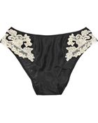 La Perla Maison Silk-blend and Lace Briefs - Lyst