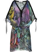 Matthew Williamson Printed Silk-chiffon Kaftan - Lyst