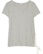 J.Crew Striped Cotton T-shirt - Lyst