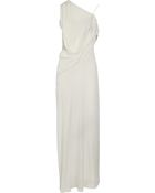 Max Azria Asymmetric Silk Crepe De Chine Gown - Lyst