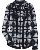 Proenza Schouler Tie-dye Cotton-voile Shirt - Lyst
