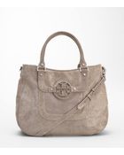 Tory Burch Printed Lizard Amanda Hobo - Lyst