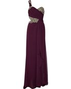 Marchesa Embellished Silk-chiffon Gown - Lyst