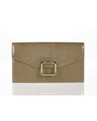 Oscar de la Renta Lizard Ring Clutch - Lyst