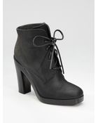 Reed Krakoff Square-toe Lace-up Ankle Boots - Lyst