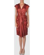 Yves Saint Laurent Rive Gauche 3/4 Length Dress - Lyst