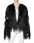 Balmain Mongolian Embroidered Fur Coat - Lyst
