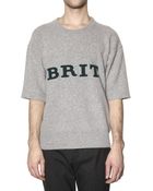 Burberry Prorsum Brushed Wool Brit Sweater - Lyst