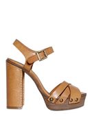 Chloé 120mm Calfskin Ankle Strap Sandals - Lyst
