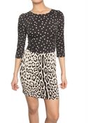 Dolce & Gabbana Double Printed Charmeuse Dress - Lyst