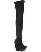 Nicholas Kirkwood 150mm Stretch Suede and Ponyskin Wedges - Lyst
