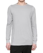 Rick Owens Cotton Jersey T-shirt - Lyst