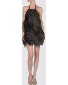 Vera Wang Short Dress - Lyst