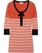 Sonia By Sonia Rykiel Striped Cotton T-shirt - Lyst