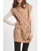 3.1 Phillip Lim 3d Cable Tunic in Camel - Lyst