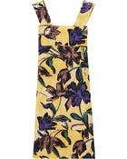 Marni Printed Cotton and Linen-blend Dress - Lyst