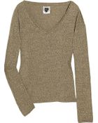 Zoe Tees Cotton-blend Knit Sweater - Lyst