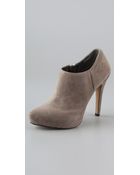 Sam Edelman Ria Suede Platform Booties - Lyst