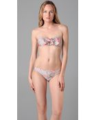 Zimmermann Frill Bandeau Bikini - Lyst