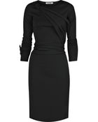 Jil Sander Wrap-detail Jersey Dress - Lyst