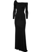 Donna Karan New York Long-sleeve Jersey Evening Gown - Lyst