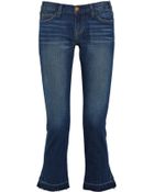 Current/Elliott The Kicker Mid-rise Cropped Jeans - Lyst