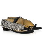 Vionnet Crystal-embellished Studded Suede Sandals - Lyst