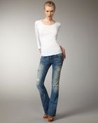 Current/Elliott Cowboy Destroyed Vintage Jeans - Lyst